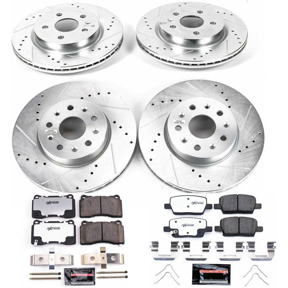 PowerStop Z26 Street Performance Ceramic Brake Pad and Drilled & Slotted Rotor K