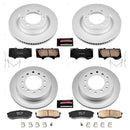 PowerStop Genuine Geomet Coated Rotor and Low-Dust Ceramic Brake Pad Kit