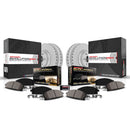 PowerStop Genuine Geomet Coated Rotor and Low-Dust Ceramic Brake Pad Kit