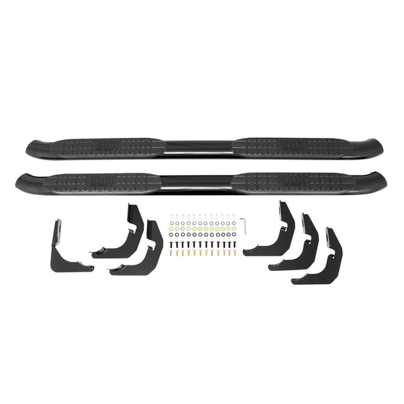 Westin PRO TRAXX 4 Oval Nerf Step Bars Powder Coated Black Steel 21-23725