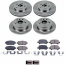 PowerStop OE Stock Replacement Low-Dust Ceramic Brake Pad and Rotor Kit