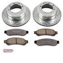 PowerStop Z36 Carbon-Fiber Ceramic Brake Pad with Drilled and Slotted Rotor Kit