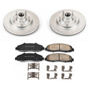 PowerStop Genuine Geomet Coated Rotor and Low-Dust Ceramic Brake Pad Kit