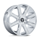 24X10 DUB DC273 Pull Chrome 6x135 ET30 Wheel Rim