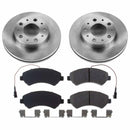 PowerStop OE Stock Replacement Low-Dust Ceramic Brake Pad and Rotor Kit