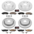 PowerStop Genuine Geomet Coated Rotor and Low-Dust Ceramic Brake Pad Kit