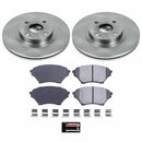 PowerStop OE Stock Replacement Low-Dust Ceramic Brake Pad and Rotor Kit