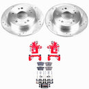 PowerStop Z23 Daily Driver Carbon-Fiber Ceramic Pads Drilled & Slotted Rotor & C