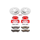 PowerStop Z36 Truck and SUV Ceramic Brake Pad, Drilled & Slotted Rotor, and Cali