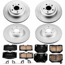 PowerStop Genuine Geomet Coated Rotor and Low-Dust Ceramic Brake Pad Kit