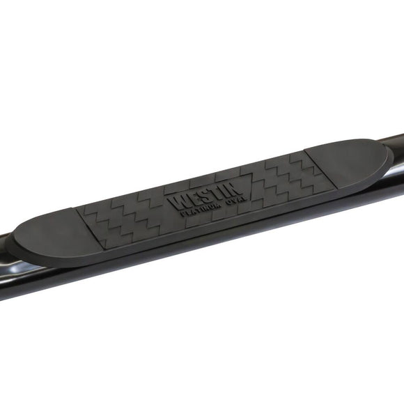 Westin Platinum 4 Oval Nerf Step Bars Powder Coated Black Steel 21-3545