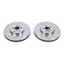 PowerStop Evolution Drilled Slotted Rotors Pair Front For BMW X6