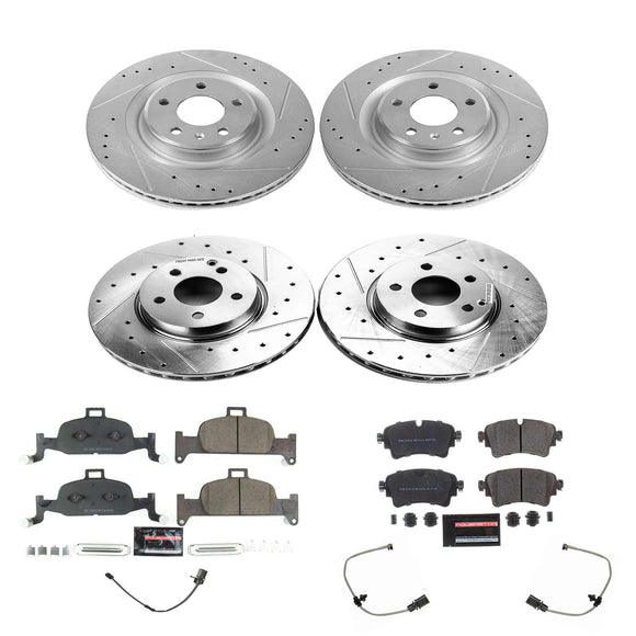 PowerStop Z23 Daily Driver Carbon-Fiber Ceramic Brake Pad and Drilled & Slotted