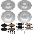 PowerStop Genuine Geomet Coated Rotor and Carbon-Fiber Ceramic Brake Pad Kit