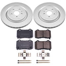 PowerStop Genuine Geomet Coated Rotor and Low-Dust Ceramic Brake Pad Kit