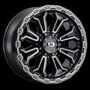 17x9 Vision 405 Korupt Gloss Black Milled Spoke Wheel 8x165.1 ET-12 CB125.2-3