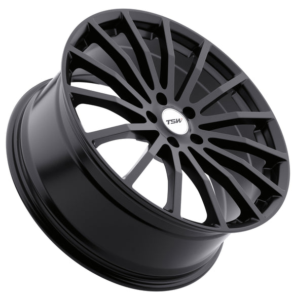 17x8 TSW Mallory Black Wheel/Rim 5x100 5-100 17-8 ET35