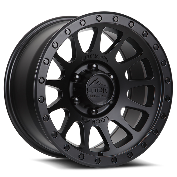 20x10 Lock Off-Road Yosemite Matte Black 6x139.7 6x5.5 ET-18 Wheel Rim