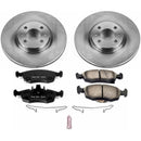 PowerStop OE Stock Replacement Low-Dust Ceramic Brake Pad and Rotor Kit