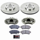 PowerStop OE Stock Replacement Low-Dust Ceramic Brake Pad, Rotor and Caliper Kit