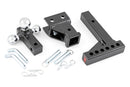 Rough Country Adjustable Trailer Hitch 6" Drop Multi-Ball Mount Fits 2" Receiver