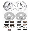 PowerStop Z23 Daily Driver Carbon-Fiber Ceramic Brake Pad and Drilled & Slotted