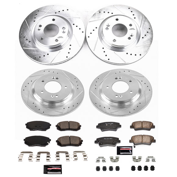 PowerStop Z23 Daily Driver Carbon-Fiber Ceramic Brake Pad and Drilled & Slotted