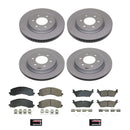 PowerStop Genuine Geomet Coated Rotor and Low-Dust Ceramic Brake Pad Kit