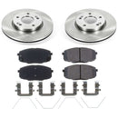 PowerStop OE Stock Replacement Low-Dust Ceramic Brake Pad and Rotor Kit