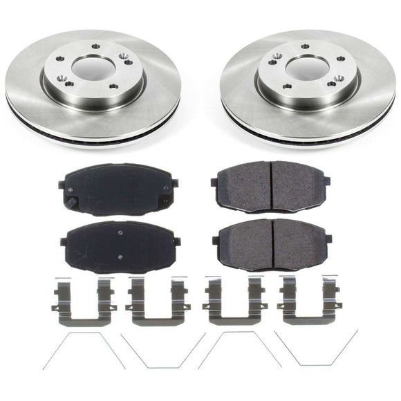 PowerStop OE Stock Replacement Low-Dust Ceramic Brake Pad and Rotor Kit