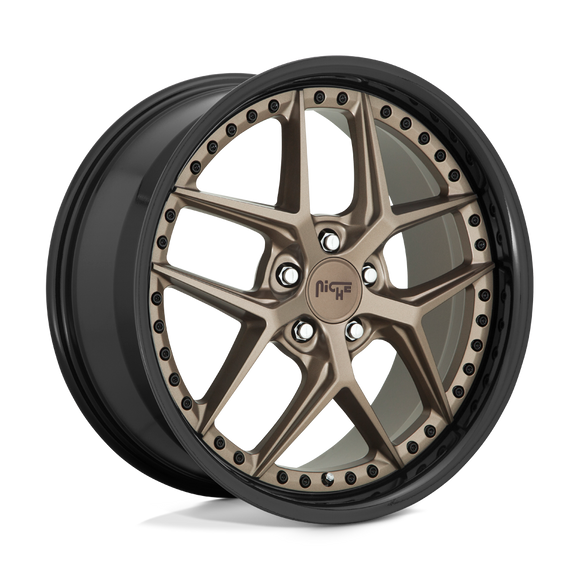 10.5x20 Niche Wheels M227 Vice Matte Bronze Black Bead Ring 5x115 ET20 CB71.80