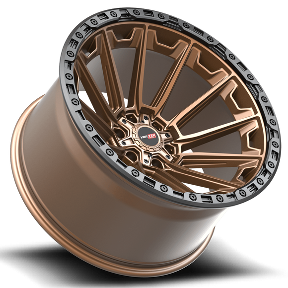 22x10 Vortek VRT-601 Spartan Matte Bronze 6x135 ET-12 CB106.1 Wheel