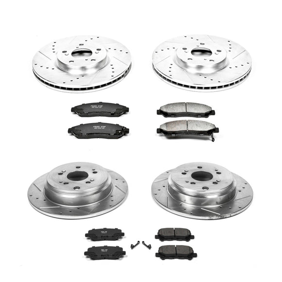 PowerStop Z23 Daily Driver Carbon-Fiber Ceramic Brake Pad and Drilled & Slotted
