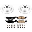 PowerStop Genuine Geomet Coated Rotor and Low-Dust Ceramic Brake Pad Kit