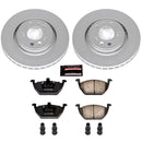PowerStop Genuine Geomet Coated Rotor and Carbon-Fiber Ceramic Brake Pad Kit