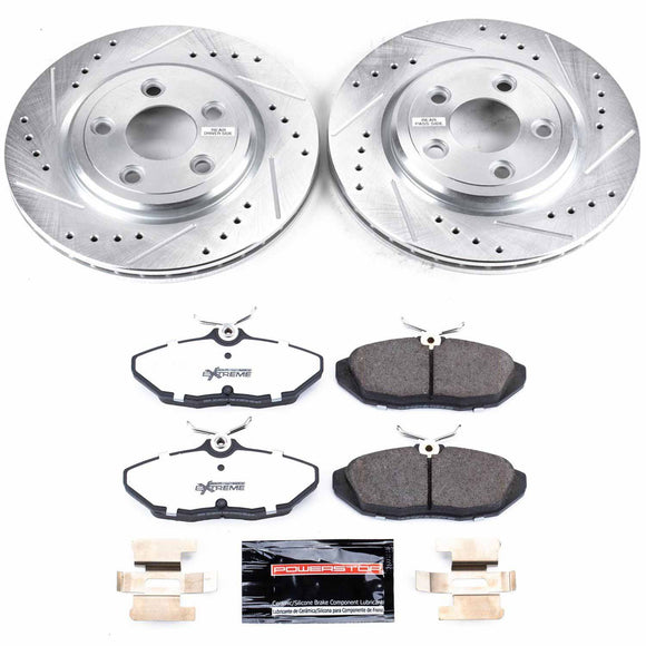 PowerStop Z26 Street Performance Ceramic Brake Pad and Drilled & Slotted Rotor K