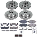 PowerStop OE Stock Replacement Low-Dust Ceramic Brake Pad and Rotor Kit