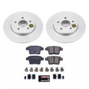 PowerStop Genuine Geomet Coated Rotor and Carbon-Fiber Ceramic Brake Pad Kit