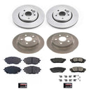 PowerStop OE Stock Replacement Low-Dust Ceramic Brake Pad and Rotor Kit