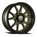 17x9 Mamba M27 Stippled Bronze/Black Lip 6x139.7 6x5.5 ET-12 Wheel Rim-4