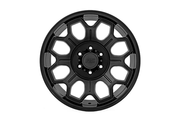 20x9 Rough Country 77 Series Gloss Black 6x135 ET18 Wheel Rim