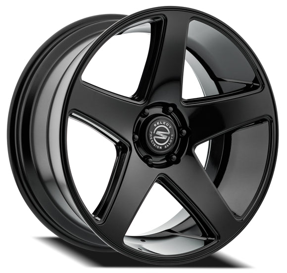 22x10 Select Precision Alloys Spectrum Black 6x139.7 ET19 Wheel