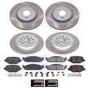 PowerStop Semi-Coated Rotor and Low-Dust Ceramic Brake Pad Kit