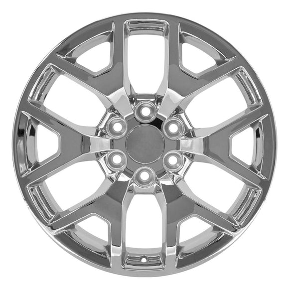 20" Replica Wheel CV92 Fits GMC Sierra Rim 20x9 Chrome Wheel
