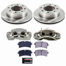PowerStop OE Stock Replacement Low-Dust Ceramic Brake Pad, Rotor and Caliper Kit