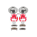 PowerStop Z26 Street Performance Ceramic Brake Pad, Drilled Slotted Rotor, and C