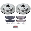 PowerStop OE Stock Replacement Low-Dust Ceramic Brake Pad and Rotor Kit