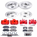 PowerStop Z23 Daily Driver Carbon-Fiber Ceramic Pads Drilled & Slotted Rotor & C