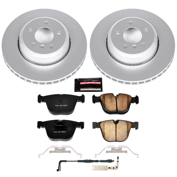 PowerStop Genuine Geomet Coated Rotor and Carbon-Fiber Ceramic Brake Pad Kit