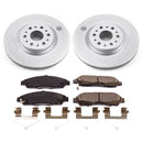 PowerStop Genuine Geomet Coated Rotor and Low-Dust Ceramic Brake Pad Kit